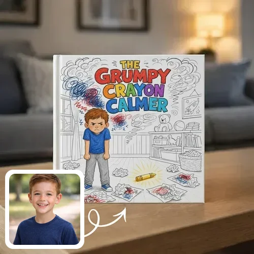 Personalized storybook - The Grumpy Crayon Calmer - Genie in a Book